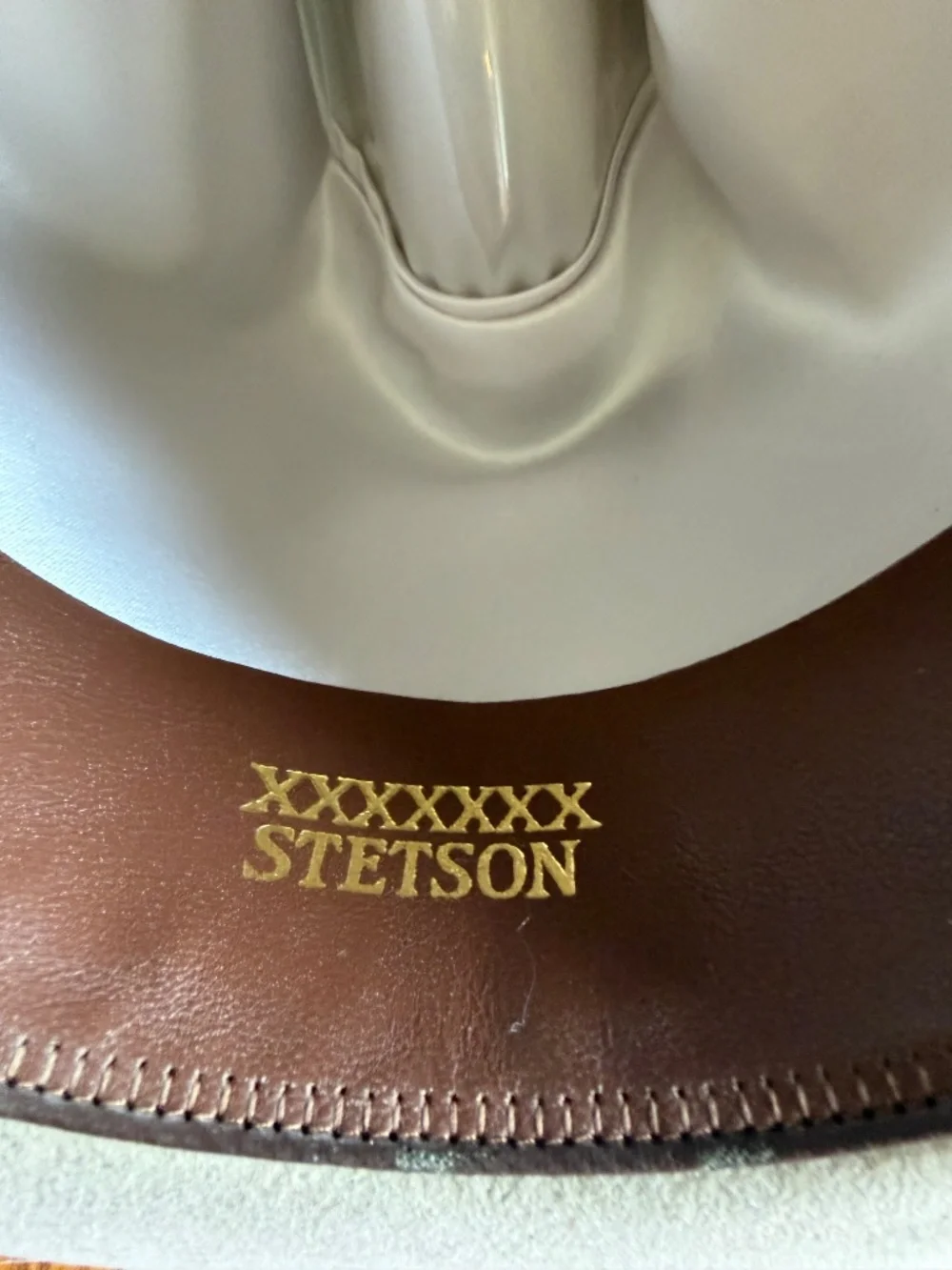 Vintage Stetson hat with custom hand burnt design